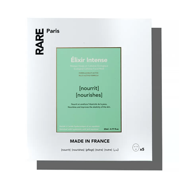 RARE Paris Box of 5 &Eacute;lixir Intense Nourishing Face Mask Набір з п'яти поживних масок для обличчя з гіалуроновою кислотою та скваланом 5*23 мл RP22 фото