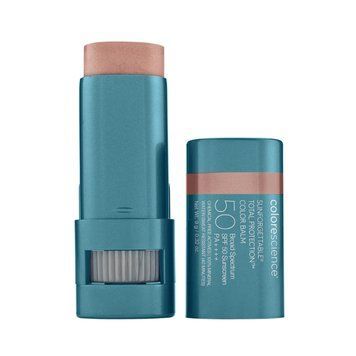 COLORESCIENCE SUNFORGETTABLE TOTAL PROTECTION COLOR BALM SPF 50 Бальзам для губ і рум'яна GLOW COL30 фото