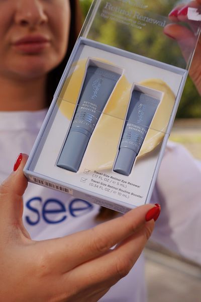 Дуэт средств для зоны вокруг глаз Retinol Renewal Hydropeptide HP27 фото